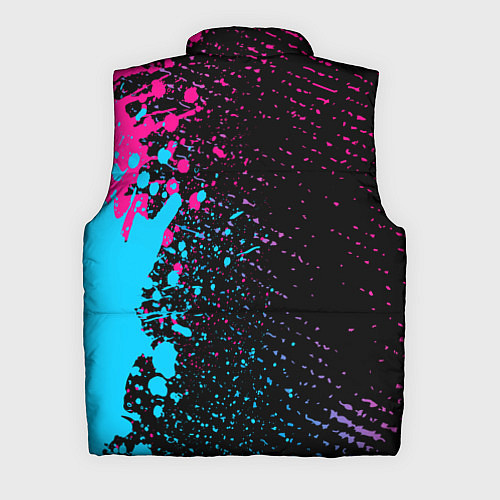 Мужской жилет Metallica - neon gradient: по-вертикали / 3D-Черный – фото 2