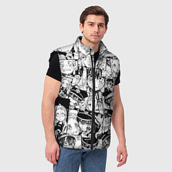 Мужской жилет Туалетный мальчик Ханако кун паттерн, цвет: 3D-черный — фото 2
