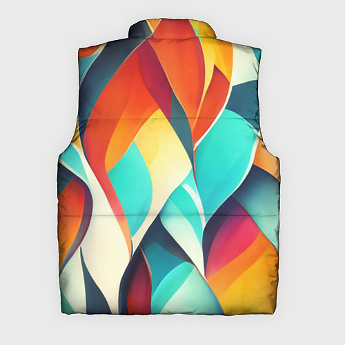 Мужской жилет Красивые многоцветные узоры / 3D-Красный – фото 2