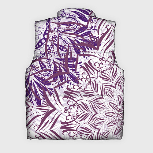 Мужской жилет Фиолетовые мандалы / 3D-Светло-серый – фото 2