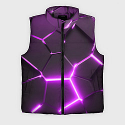 Мужской жилет Фиолетовые неоновые геометрические плиты