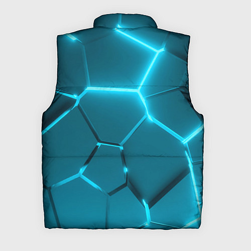 Мужской жилет Ледяные неоновые геометрические плиты / 3D-Красный – фото 2