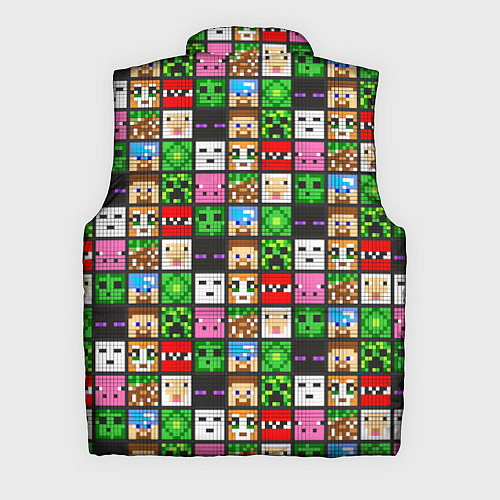 Мужской жилет Minecraft - characters / 3D-Черный – фото 2