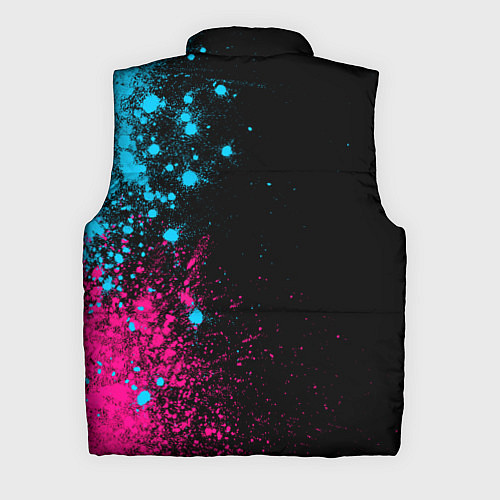 Мужской жилет Roblox - neon gradient: по-вертикали / 3D-Черный – фото 2