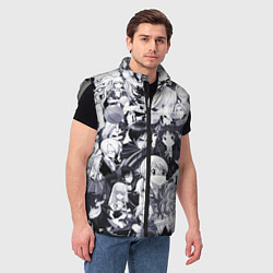 Мужской жилет Все персонажи аниме, цвет: 3D-светло-серый — фото 2