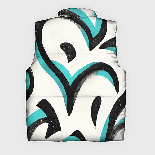 Мужской жилет Узоры в стиле граффити / 3D-Светло-серый – фото 2