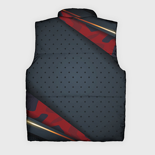 Мужской жилет Герб России черно-красный камуфляж / 3D-Черный – фото 2