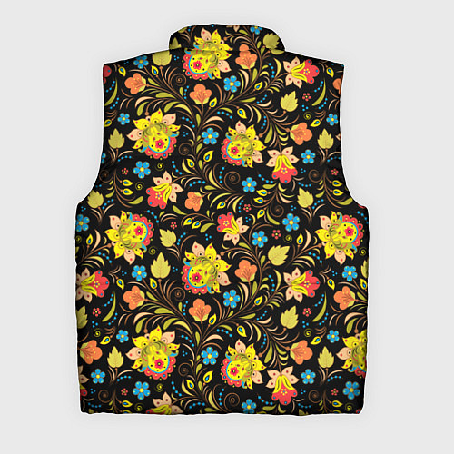 Мужской жилет Русский яркий узор / 3D-Черный – фото 2