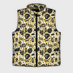 Мужской жилет Череп и корона граффити