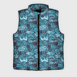 Мужской жилет Рожицы и надпись граффити