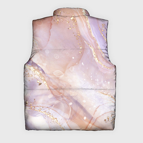 Мужской жилет Бежевый с золотом мрамор / 3D-Красный – фото 2