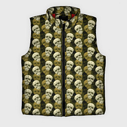 Мужской жилет Милитари улыбающиеся черепа, цвет: 3D-красный