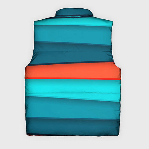 Мужской жилет Геометрические непараллельные пластины / 3D-Красный – фото 2