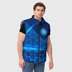 Мужской жилет Napoli Соты абстракция, цвет: 3D-светло-серый — фото 2