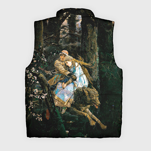 Мужской жилет Васнецов Иван царевич на Сером Волке / 3D-Черный – фото 2