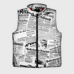 Мужской жилет Газетный коллаж