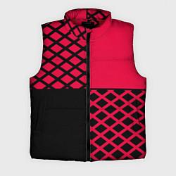 Мужской жилет Черно-красный геометрический узор