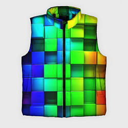 Мужской жилет Цветные неоновые кубы
