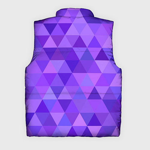 Мужской жилет Фиолетовые фигуры / 3D-Красный – фото 2
