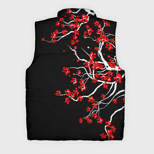 Мужской жилет Сакура в цвету / 3D-Черный – фото 2
