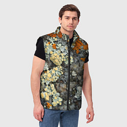 Мужской жилет Лишайниковый лес, цвет: 3D-черный — фото 2