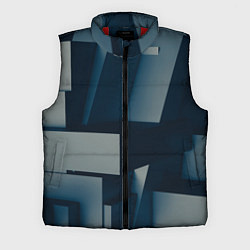 Мужской жилет Множество объёмных прямоугольников и фигур