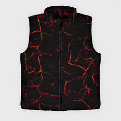 Мужской жилет Текстура лавы, цвет: 3D-черный