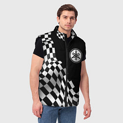 Мужской жилет Yamaha racing flag, цвет: 3D-черный — фото 2