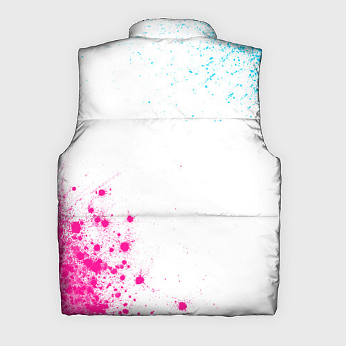 Мужской жилет Barcelona neon gradient style: надпись, символ / 3D-Черный – фото 2