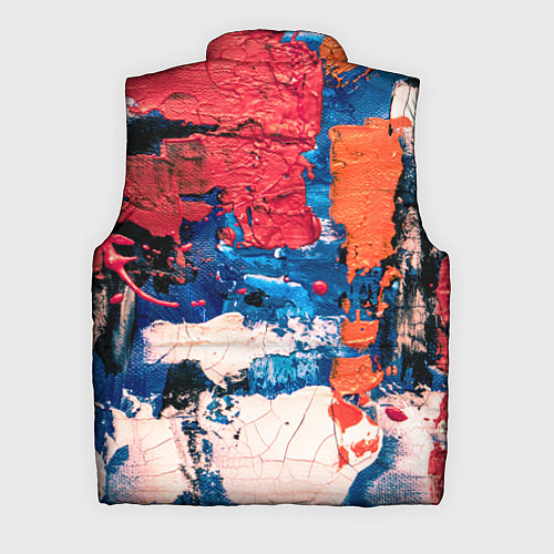 Мужской жилет Текстура из красок / 3D-Красный – фото 2