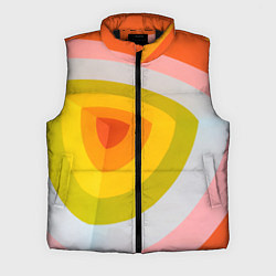 Мужской жилет Красно-жёлто-оранжевый паттерн