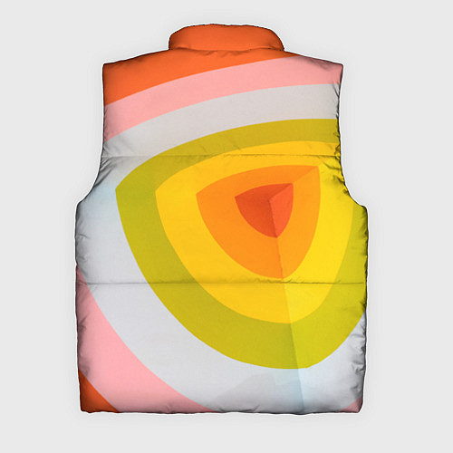 Мужской жилет Красно-жёлто-оранжевый паттерн / 3D-Черный – фото 2