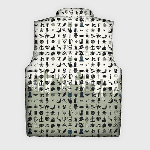 Мужской жилет Halloween Symbols / 3D-Черный – фото 2