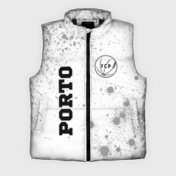 Мужской жилет Porto sport на светлом фоне: надпись, символ, цвет: 3D-черный