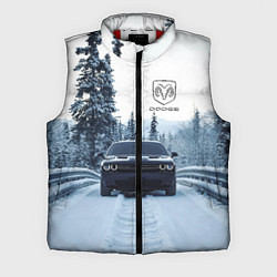Мужской жилет Dodge in winter forest, цвет: 3D-красный
