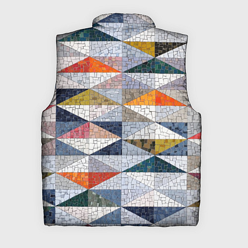 Мужской жилет Каменный разноцветный паттерн / 3D-Светло-серый – фото 2