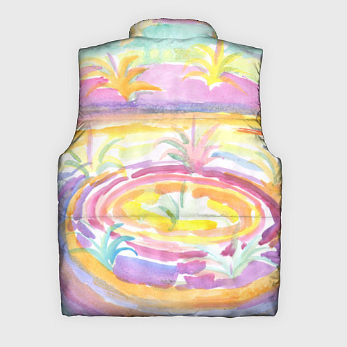 Мужской жилет Капли солнечного света абстракция / 3D-Красный – фото 2