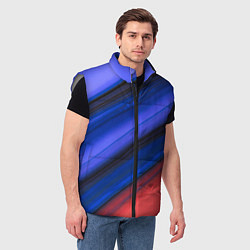 Мужской жилет Синий и красный песок, цвет: 3D-светло-серый — фото 2