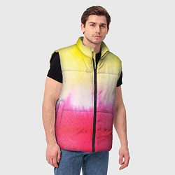 Мужской жилет Солнечная акварель, цвет: 3D-черный — фото 2