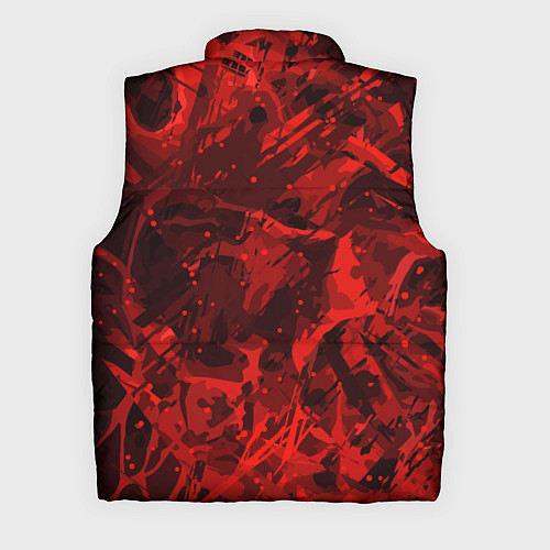 Мужской жилет Красные кляксы / 3D-Светло-серый – фото 2
