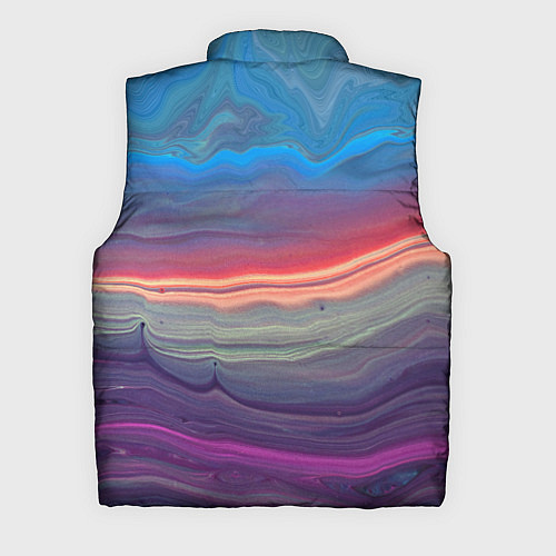 Мужской жилет Цветной переливающийся абстрактный песок / 3D-Светло-серый – фото 2