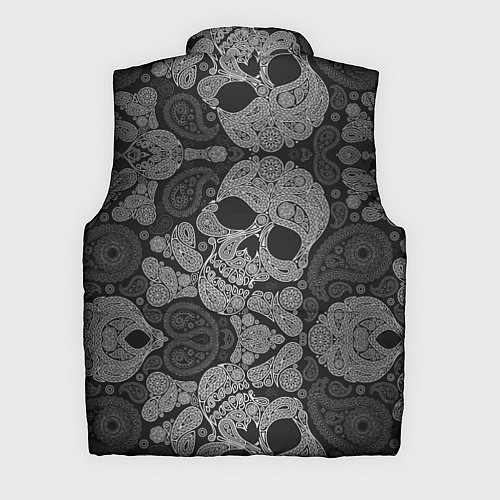 Мужской жилет Абстрактные черепа пейсли / 3D-Красный – фото 2