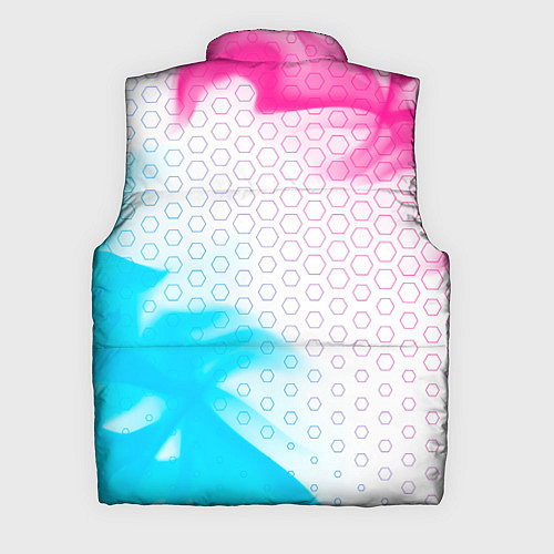 Мужской жилет Opel neon gradient style: надпись, символ / 3D-Черный – фото 2