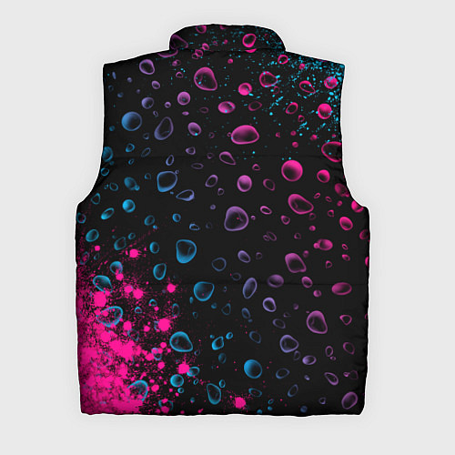 Мужской жилет Dongfeng - neon gradient: надпись, символ / 3D-Черный – фото 2