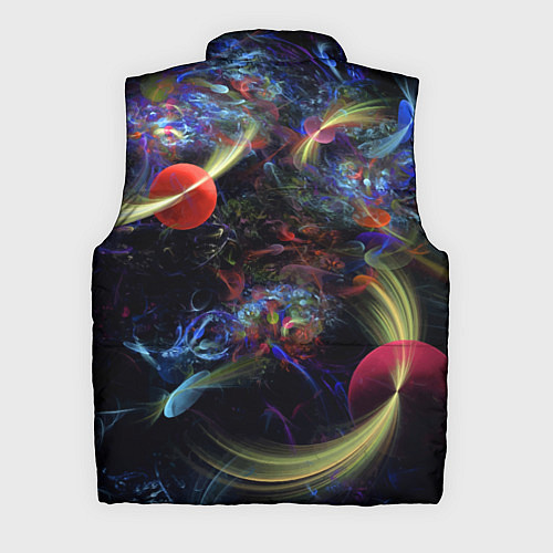 Мужской жилет Abstract space composition / 3D-Светло-серый – фото 2