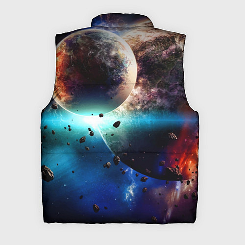 Мужской жилет За секунду до столкновения планеты с космическим о / 3D-Красный – фото 2