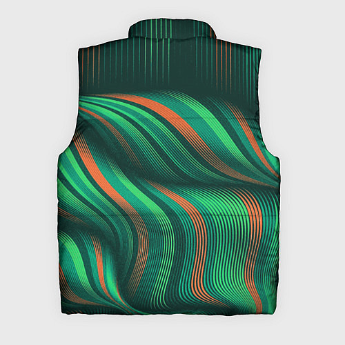 Мужской жилет Абстрактные объёмные полосы / 3D-Красный – фото 2