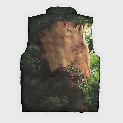 Мужской жилет Дерево с лицом мем Мудрое дерево / 3D-Черный – фото 2