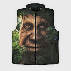 Мужской жилет Дерево с лицом мем Мудрое дерево