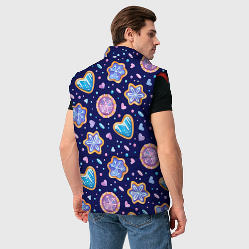 Мужской жилет Новогоднее печение / 3D-Красный – фото 4